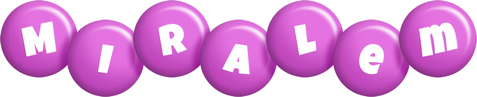 Miralem candy-purple logo