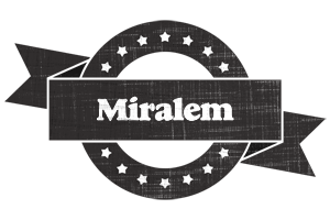 Miralem grunge logo