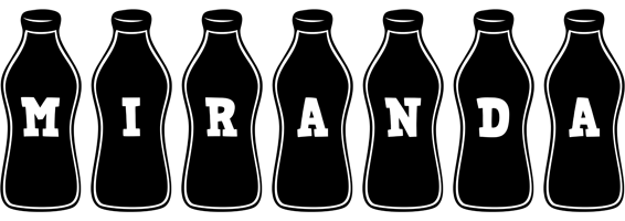 Miranda bottle logo