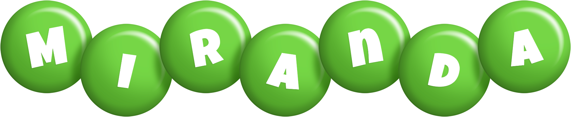 Miranda candy-green logo