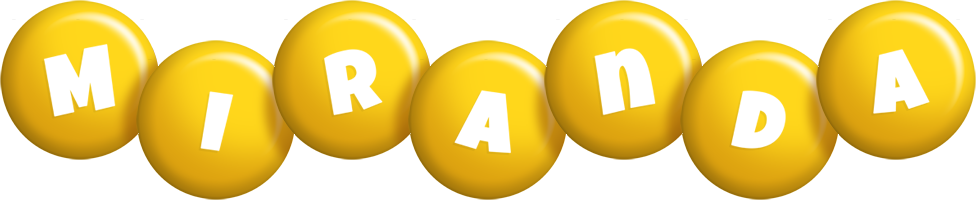Miranda candy-yellow logo