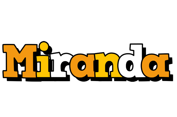Miranda cartoon logo