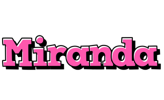 Miranda girlish logo