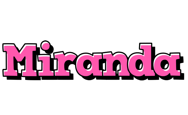 Miranda girlish logo