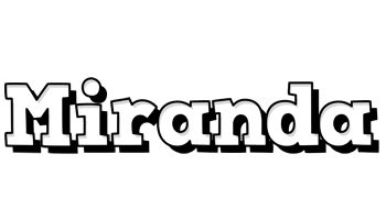 Miranda snowing logo