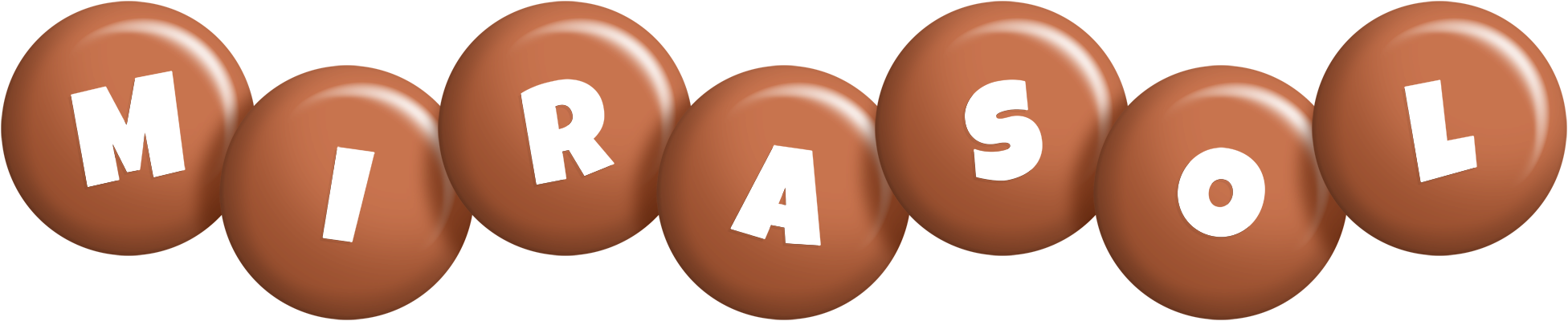 Mirasol candy-brown logo