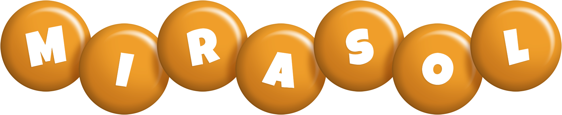 Mirasol candy-orange logo