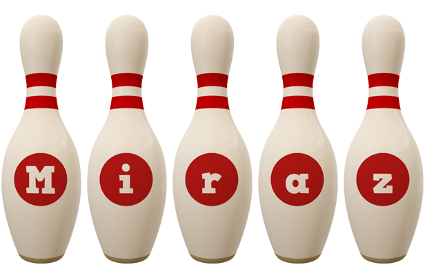 Miraz bowling-pin logo