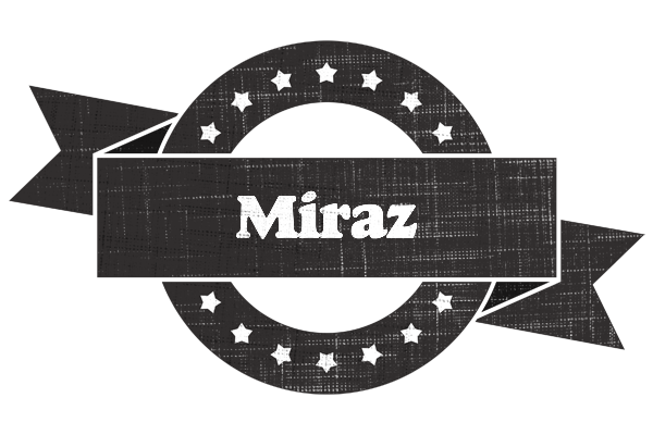 Miraz grunge logo