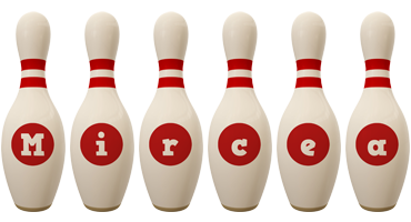 Mircea bowling-pin logo