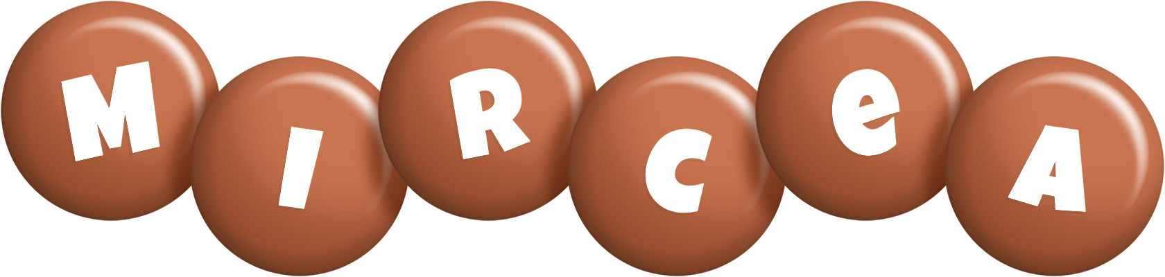 Mircea candy-brown logo
