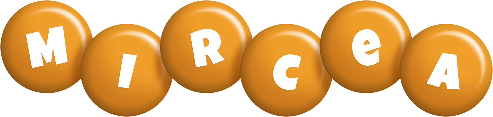 Mircea candy-orange logo