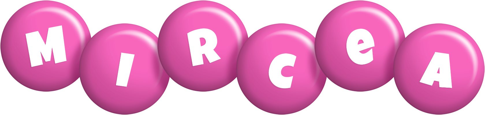 Mircea candy-pink logo