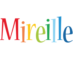 Mireille birthday logo