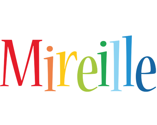 Mireille birthday logo