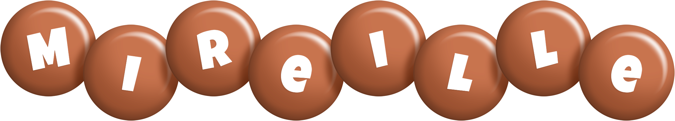 Mireille candy-brown logo
