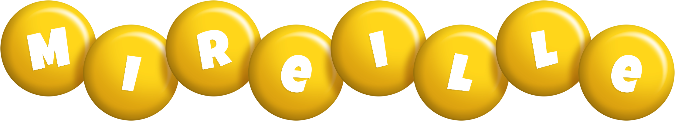 Mireille candy-yellow logo