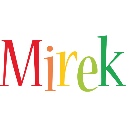 Mirek birthday logo