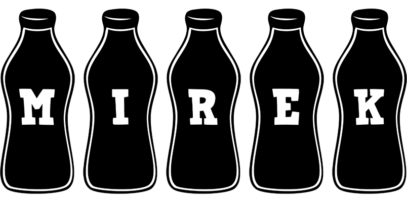 Mirek bottle logo