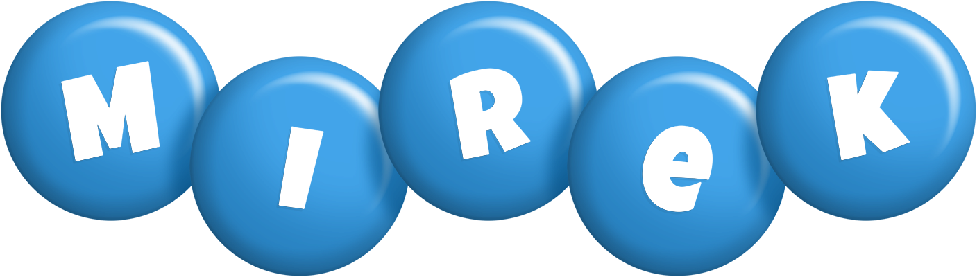 Mirek candy-blue logo
