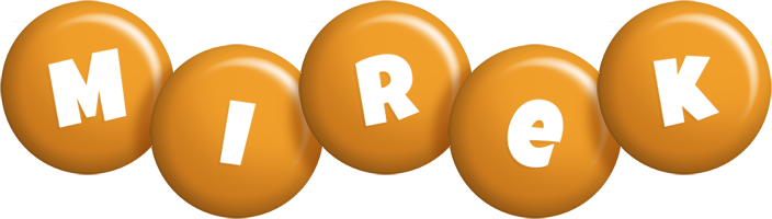 Mirek candy-orange logo