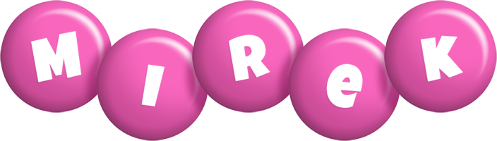 Mirek candy-pink logo