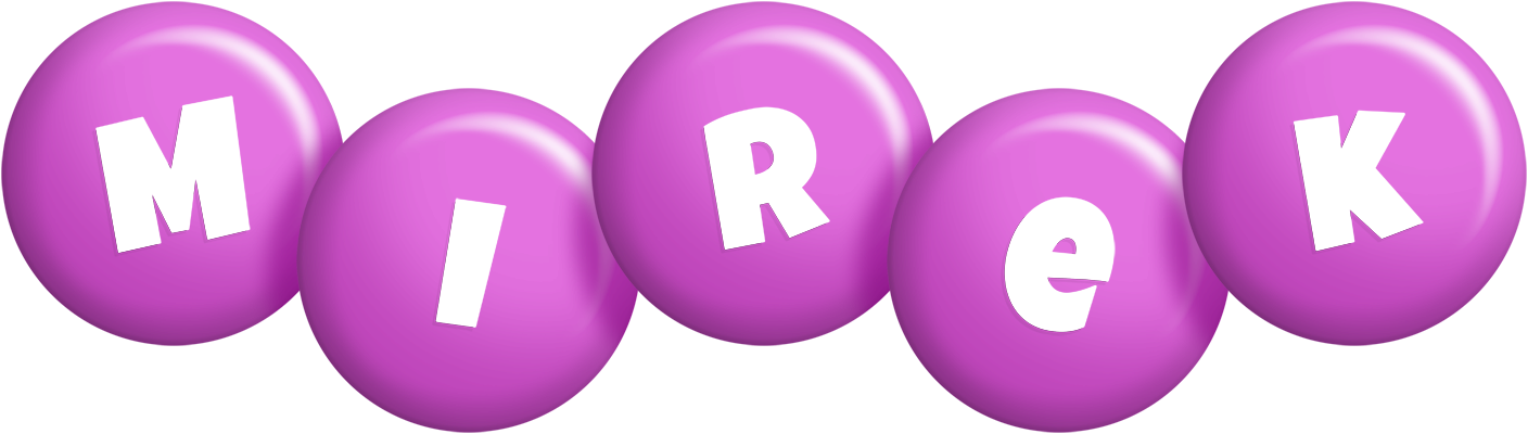 Mirek candy-purple logo