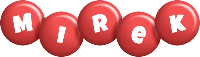 Mirek candy-red logo