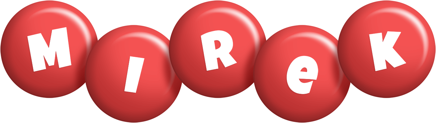Mirek candy-red logo