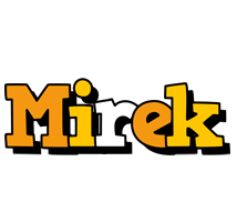 Mirek cartoon logo