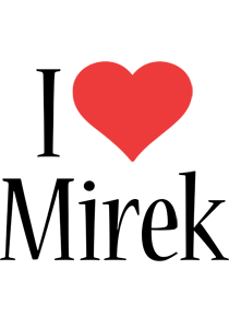 Mirek i-love logo