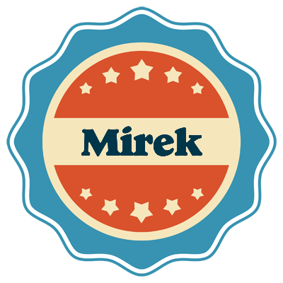 Mirek labels logo