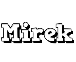 Mirek snowing logo