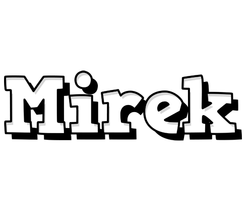Mirek snowing logo