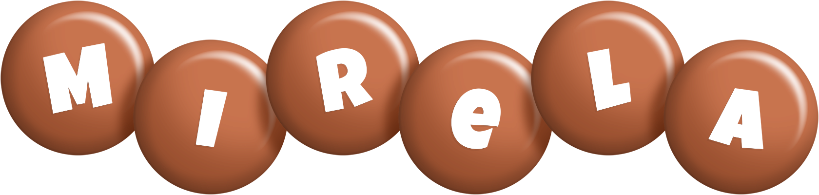 Mirela candy-brown logo