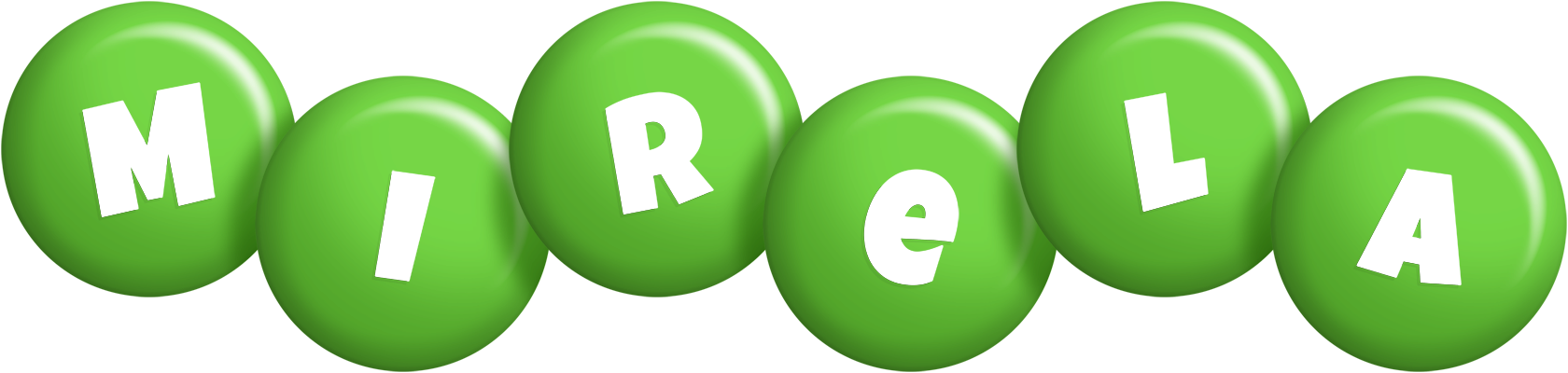 Mirela candy-green logo