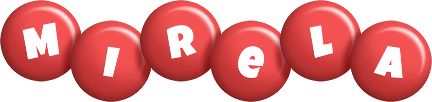 Mirela candy-red logo