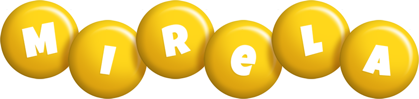 Mirela candy-yellow logo