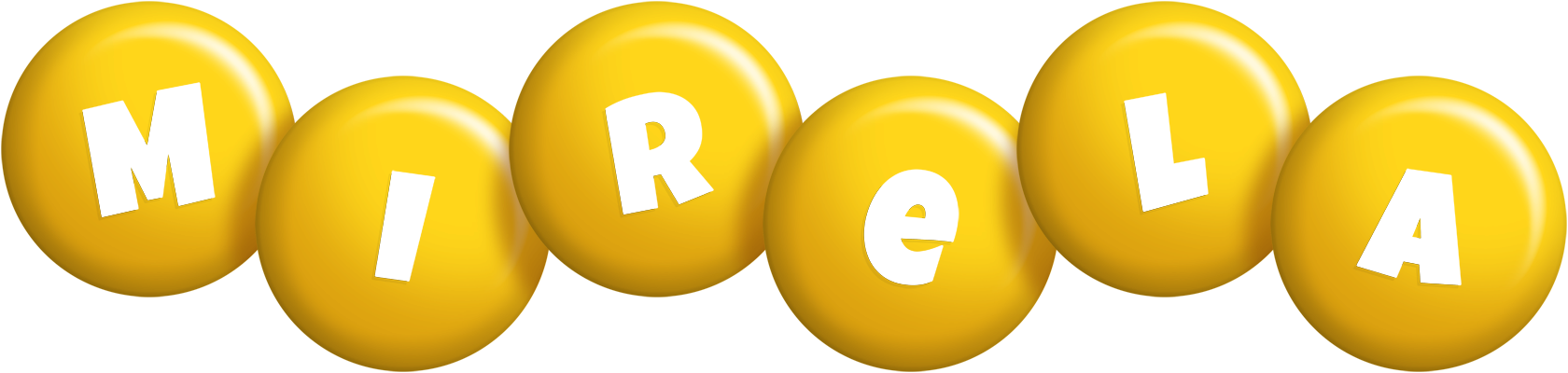 Mirela candy-yellow logo