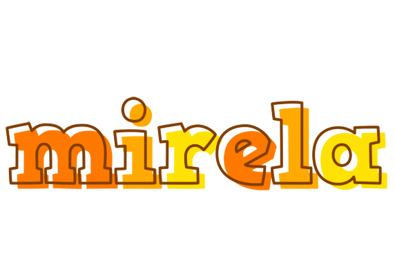 Mirela desert logo