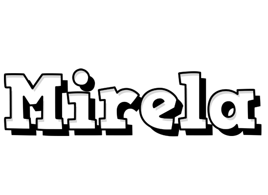 Mirela snowing logo
