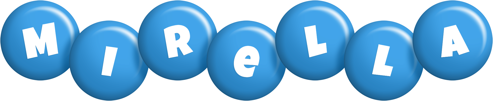 Mirella candy-blue logo