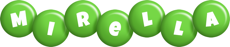 Mirella candy-green logo