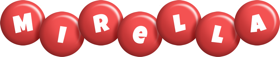 Mirella candy-red logo