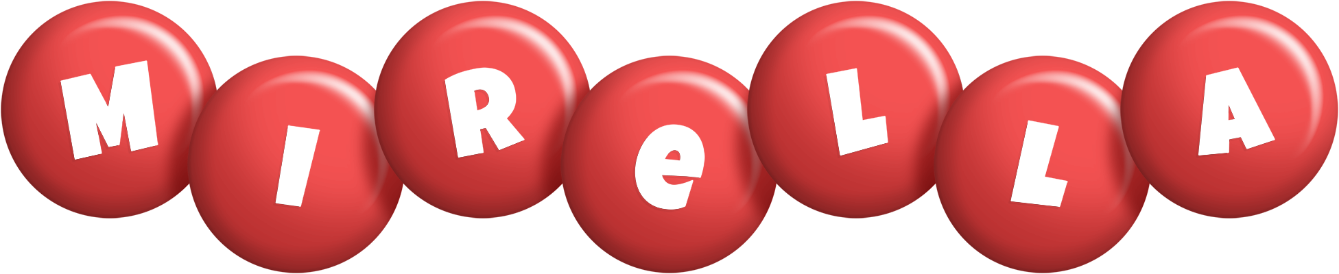 Mirella candy-red logo