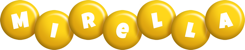 Mirella candy-yellow logo