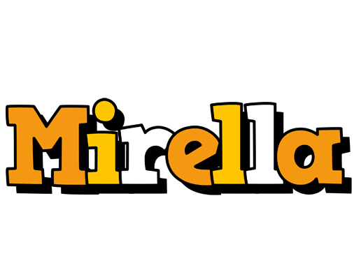 Mirella cartoon logo