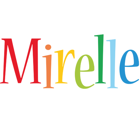 Mirelle birthday logo