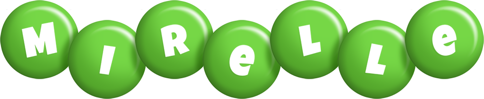Mirelle candy-green logo