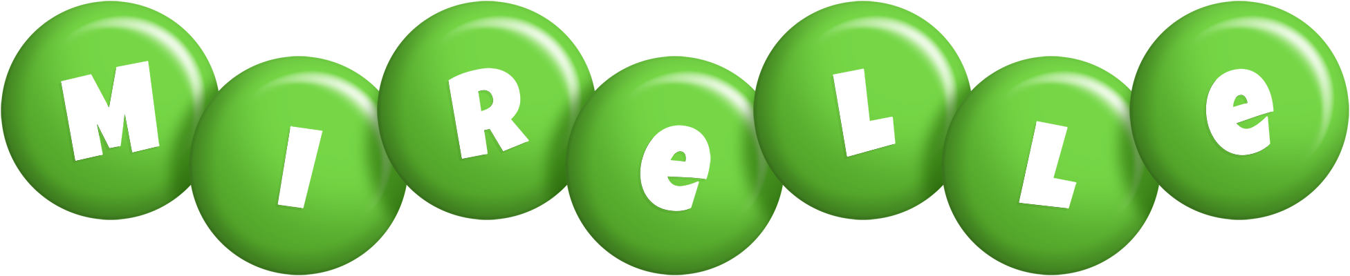 Mirelle candy-green logo